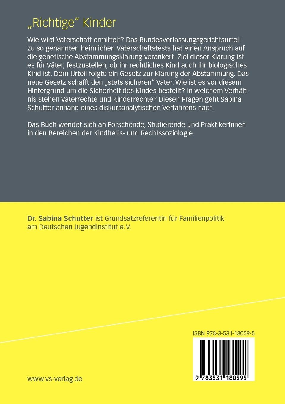 Rückseitencover "Richtige" Kinder