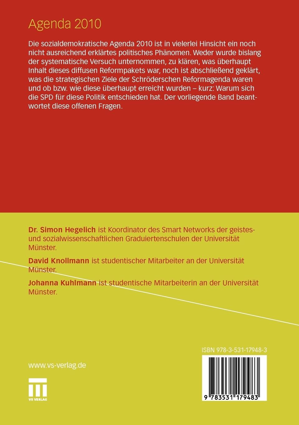 Rückseitencover Agenda 2010