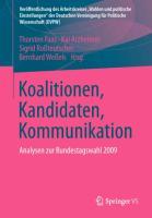 Vorderes Coverbild Koalitionen, Kandidaten, Kommunikation