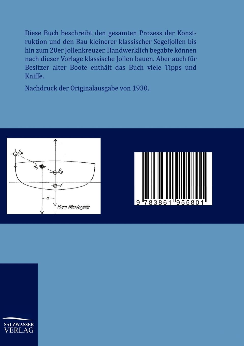 Rückseitencover Konstruktion und Bau von Segeljollen