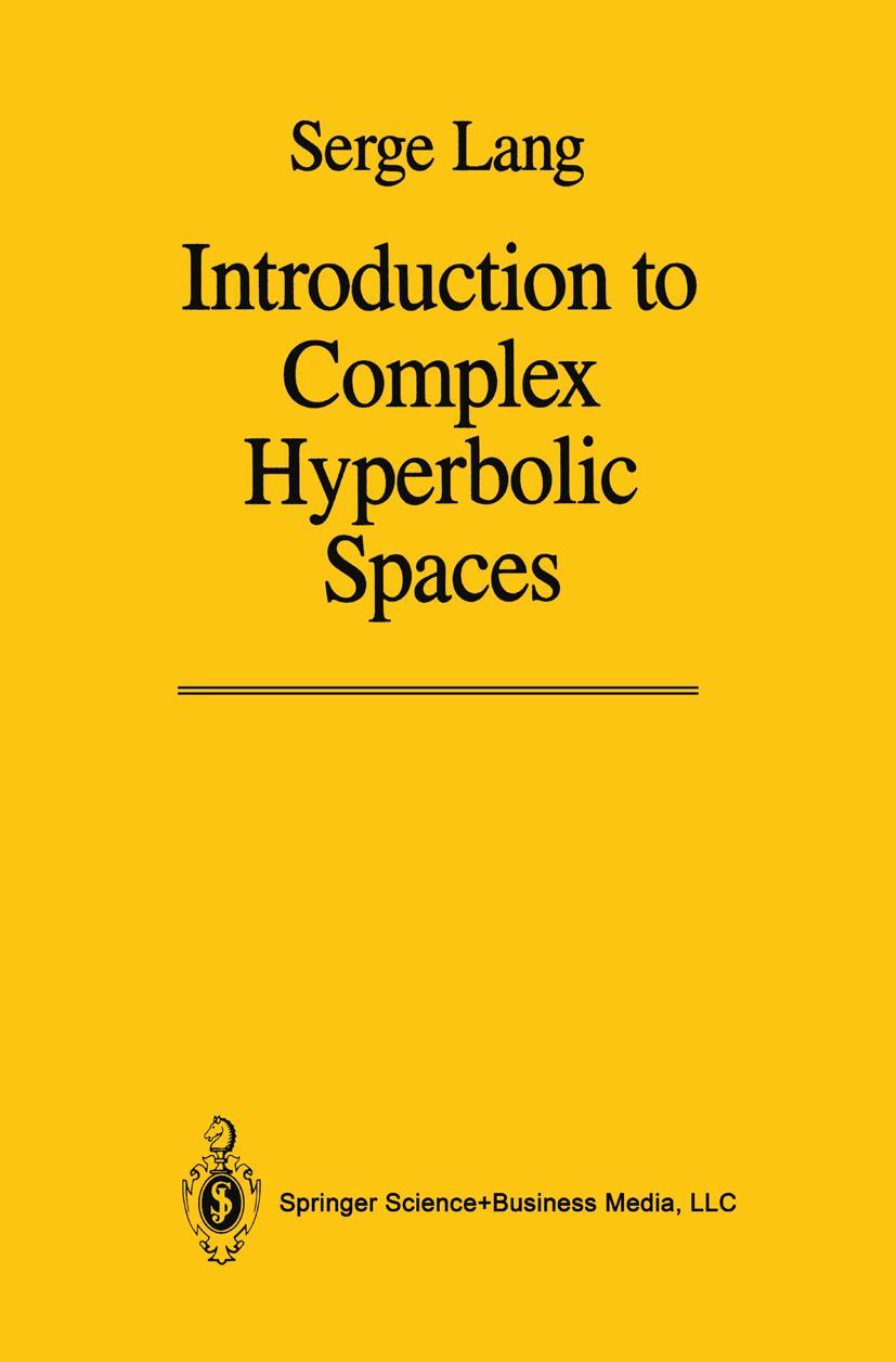 Vorderes Coverbild Introduction to Complex Hyperbolic Spaces