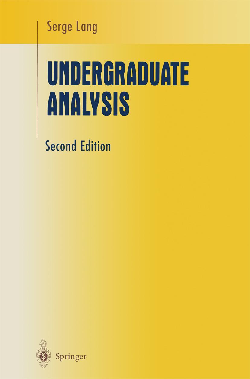 Vorderes Coverbild Undergraduate Analysis