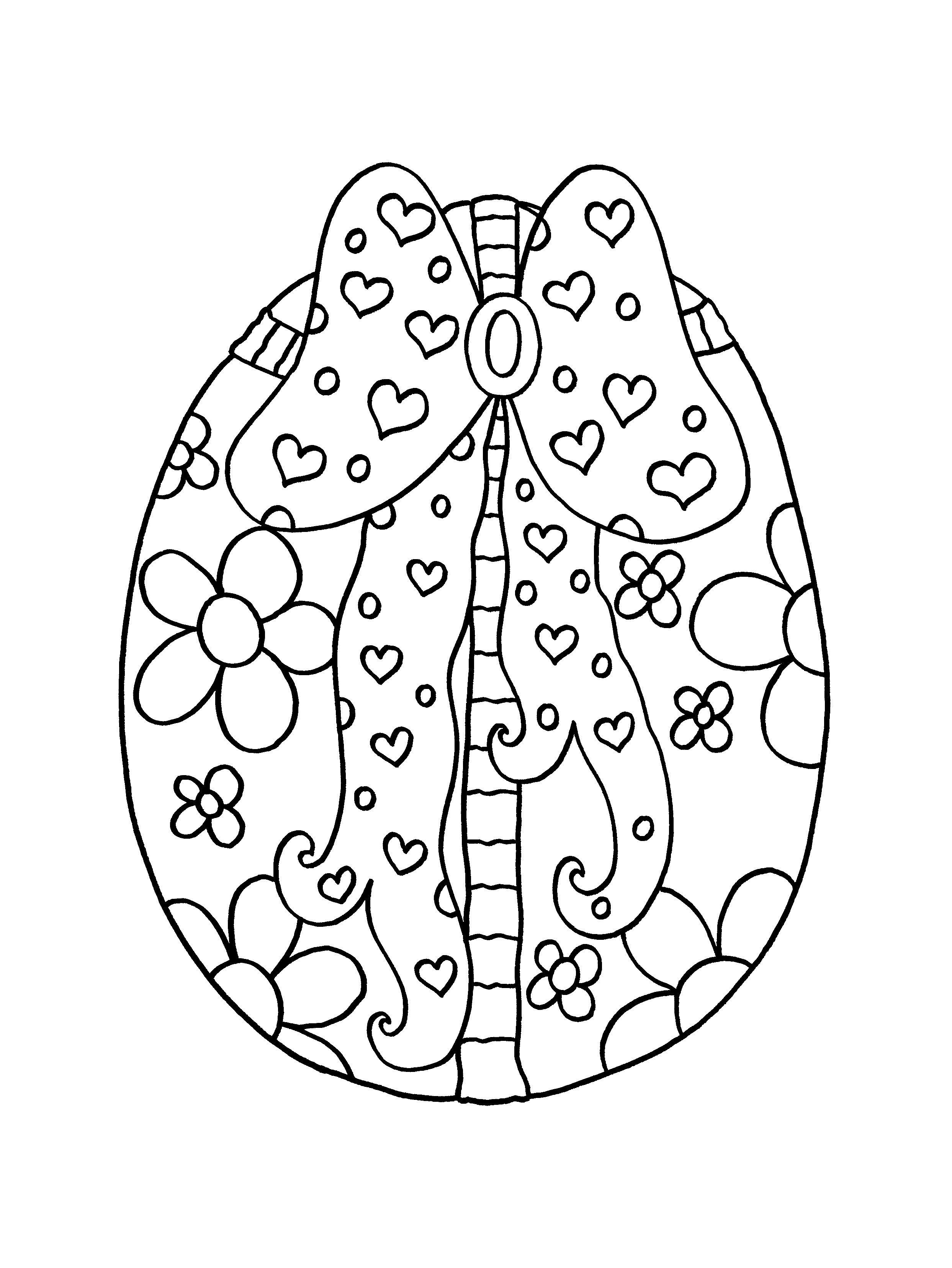 Beispielinhalt (Bild) Malbuch Ostern mit Stickern