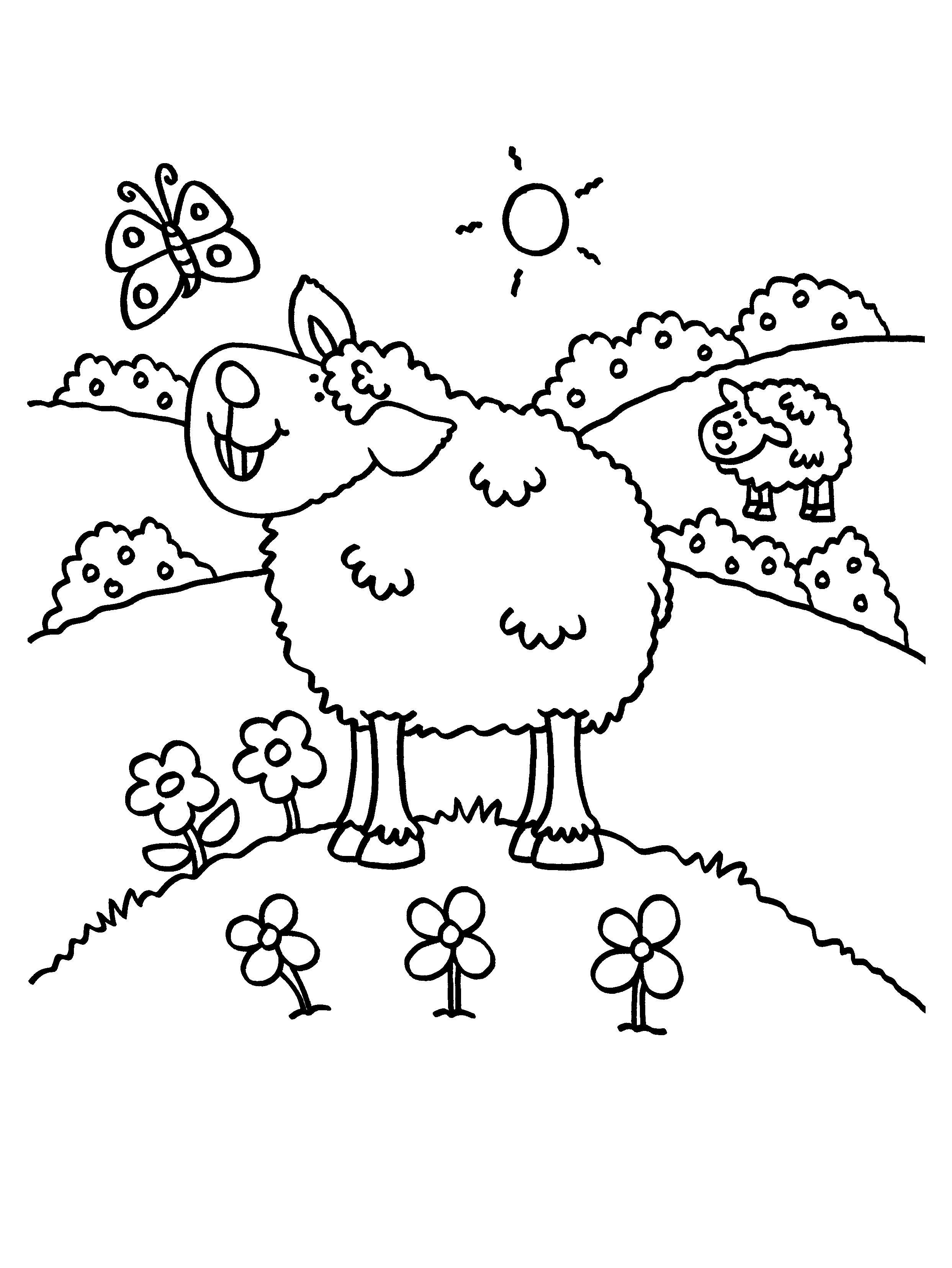 Beispielinhalt (Bild) Malbuch Ostern mit Stickern