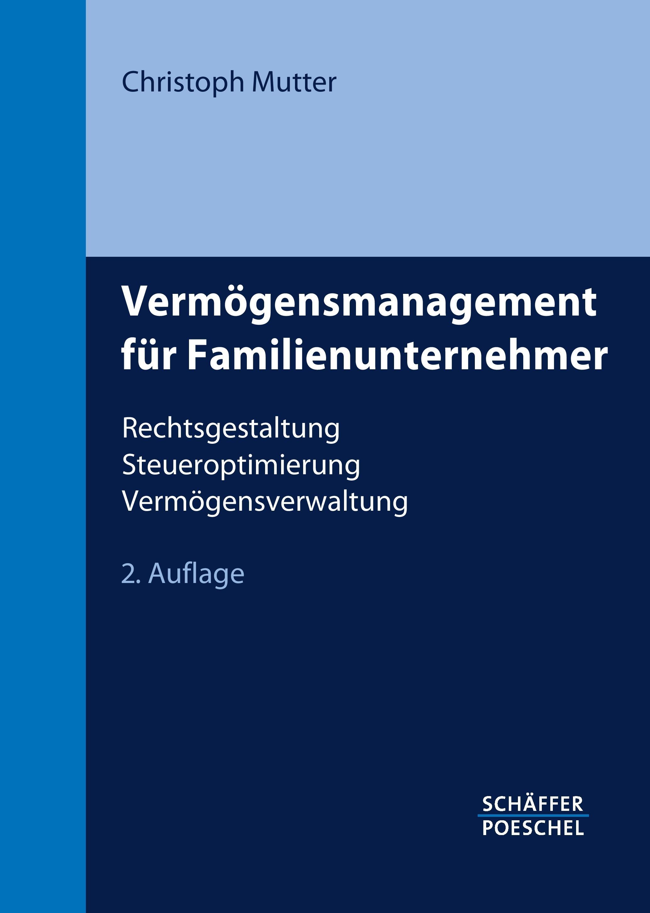 Vorderes Coverbild Vermögensmanagement für Familienunternehmer