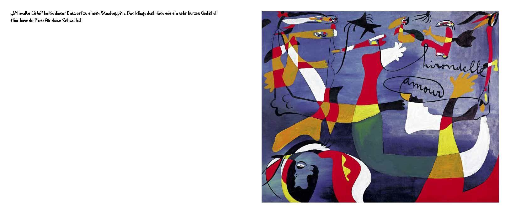 Beispielinhalt (Bild) Kunst-Malbuch Joan Miró