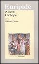Vorderes Coverbild Alcesti-Ciclope. Testo greco a fronte