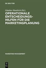 Vorderes Coverbild Operationale Entscheidungshilfen für die Marketingplanung