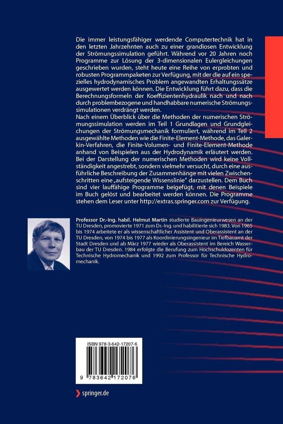 Rückseitencover Numerische Strömungssimulation in der Hydrodynamik
