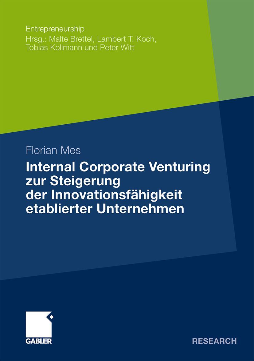 Vorderes Coverbild Internal Corporate Venturing zur Steigerung der Innovationsfähigkeit etablierter Unternehmen