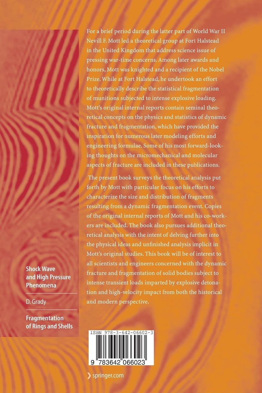 Rückseitencover Fragmentation of Rings and Shells