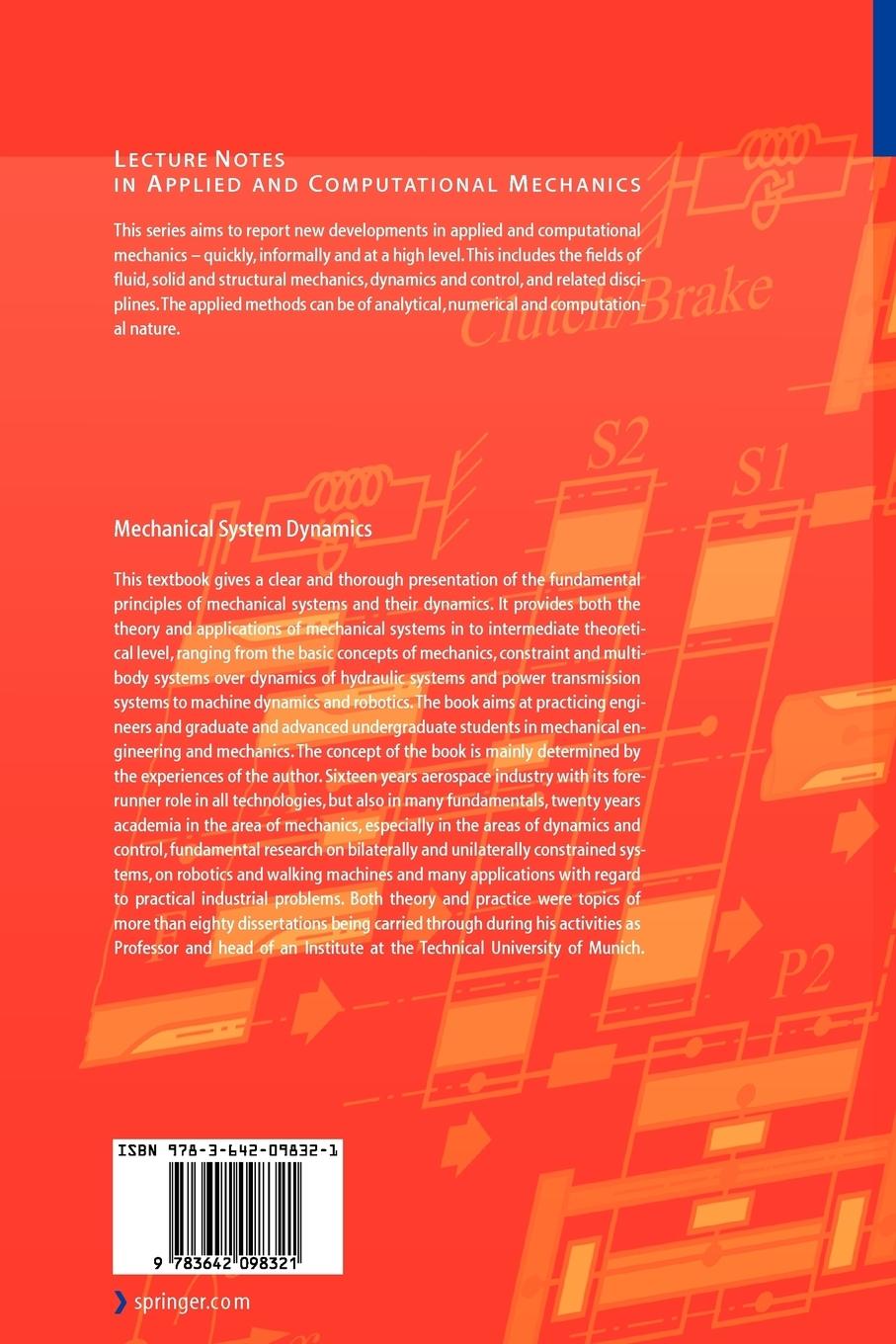 Rückseitencover Mechanical System Dynamics