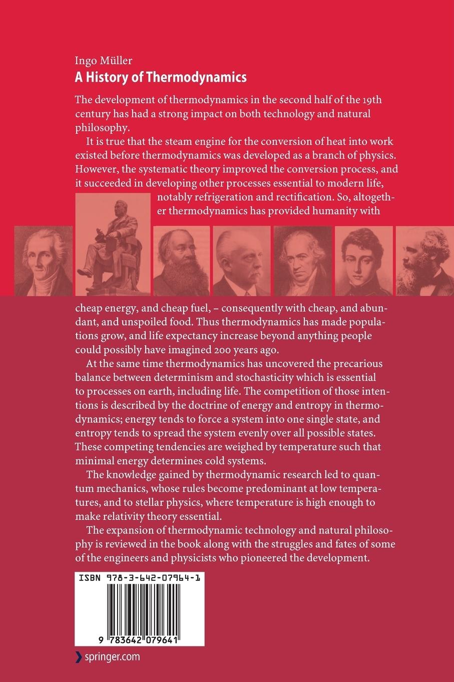 Rückseitencover A History of Thermodynamics