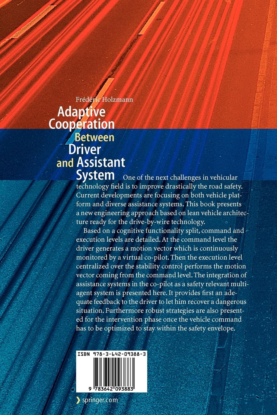 Rückseitencover Adaptive Cooperation between Driver and Assistant System