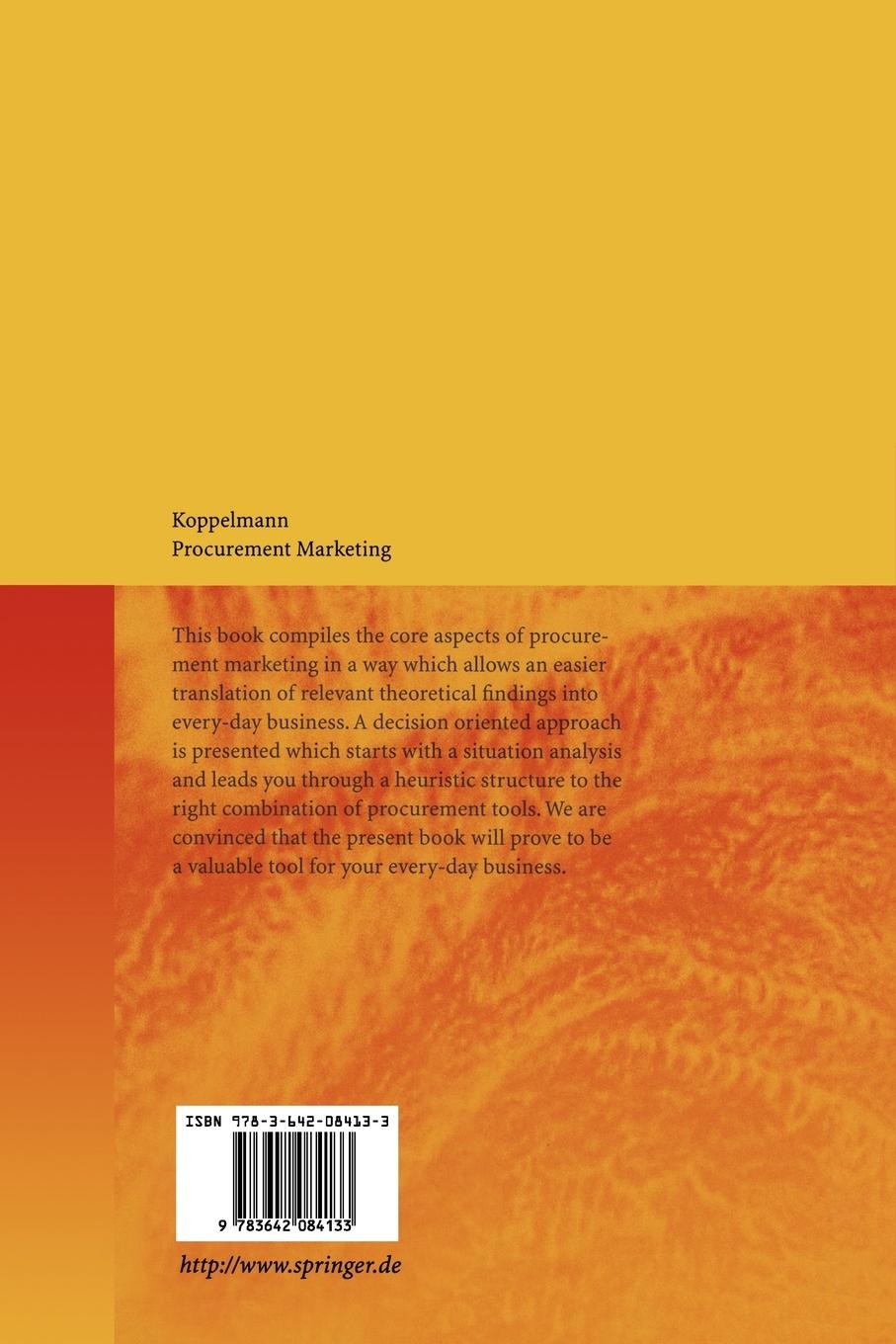 Rückseitencover Procurement Marketing