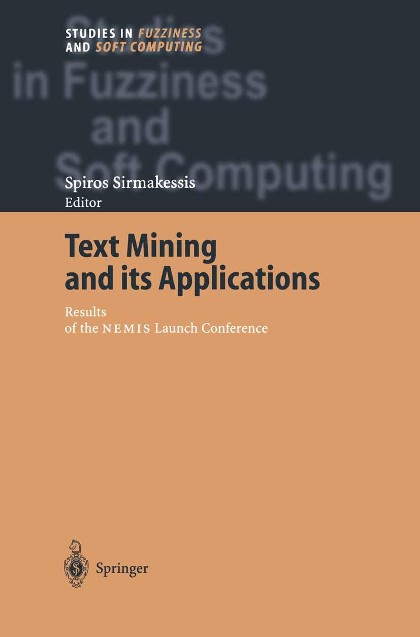 Vorderes Coverbild Text Mining and its Applications