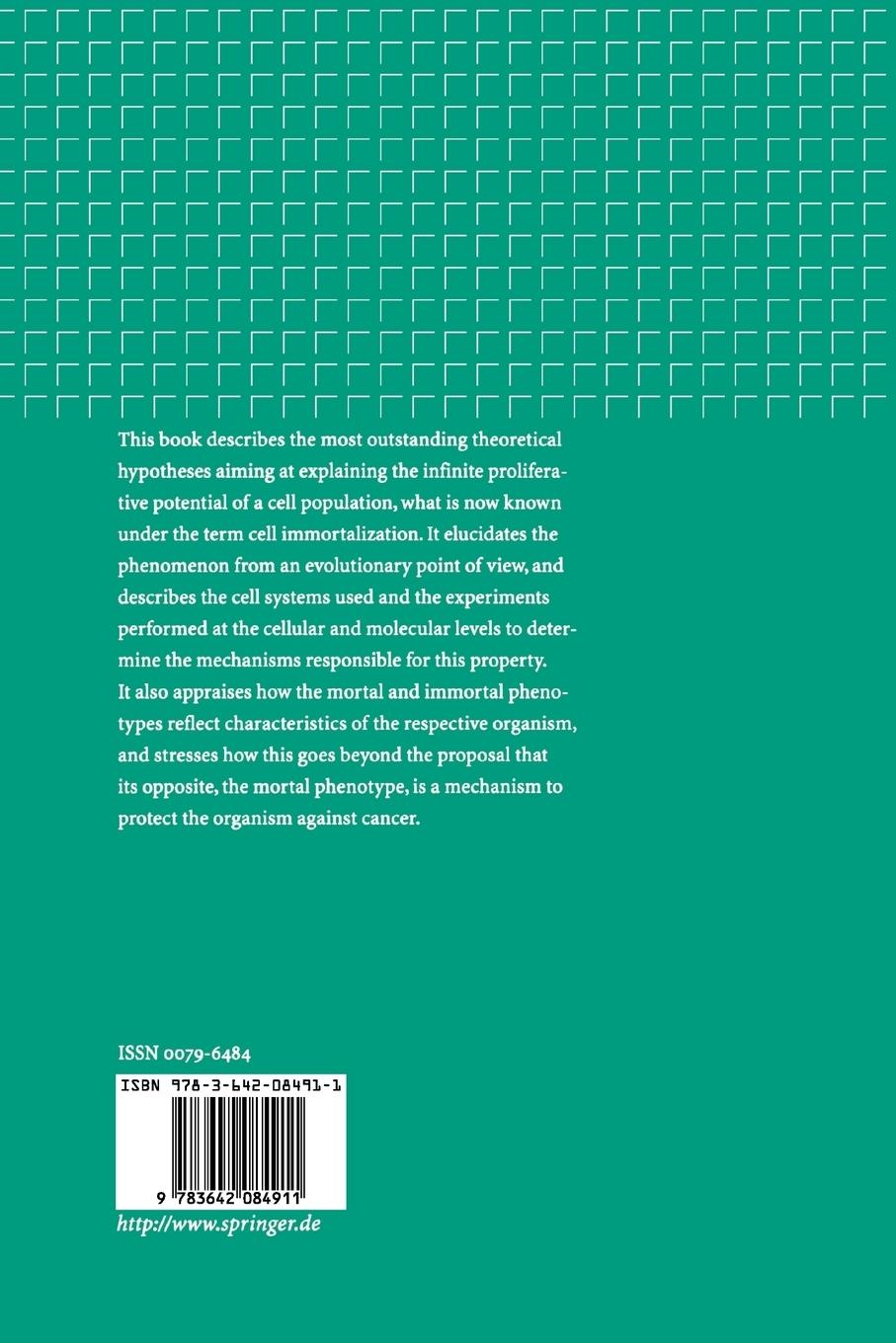 Rückseitencover Cell Immortalization
