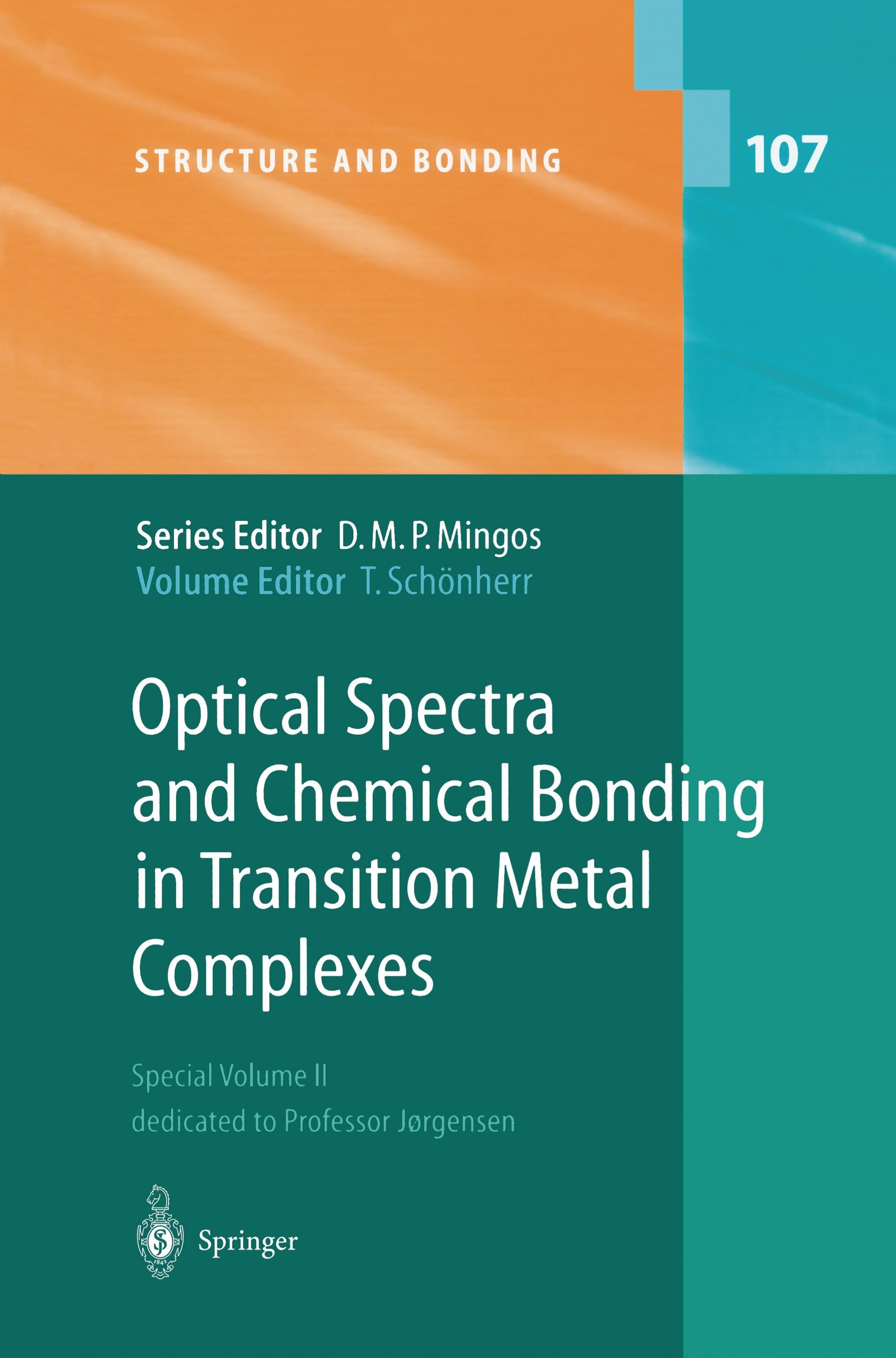 Vorderes Coverbild Optical Spectra and Chemical Bonding in Transition Metal Complexes