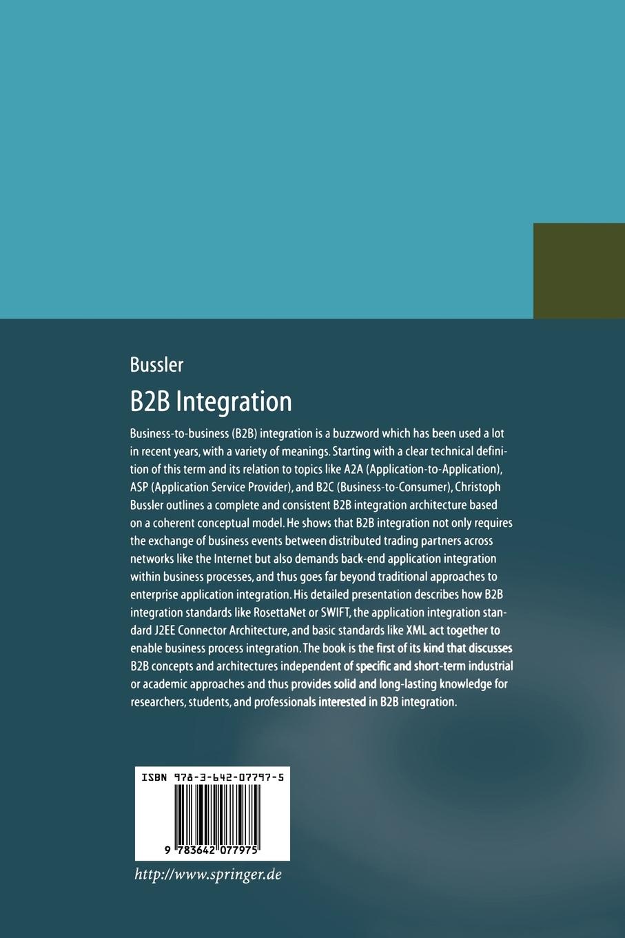 Rückseitencover B2B Integration
