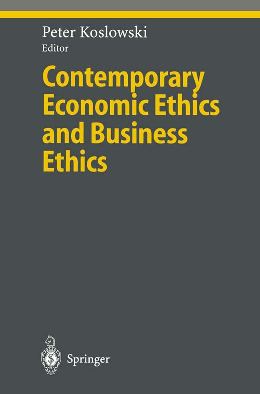 Vorderes Coverbild Contemporary Economic Ethics and Business Ethics