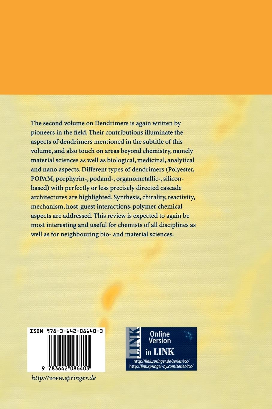Rückseitencover Dendrimers II