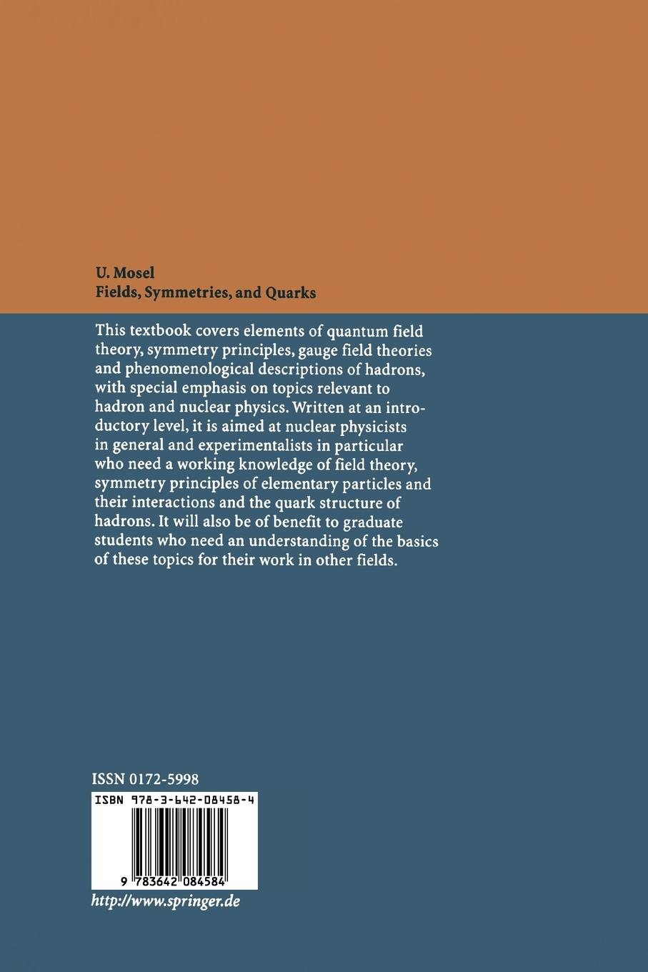 Rückseitencover Fields, Symmetries, and Quarks