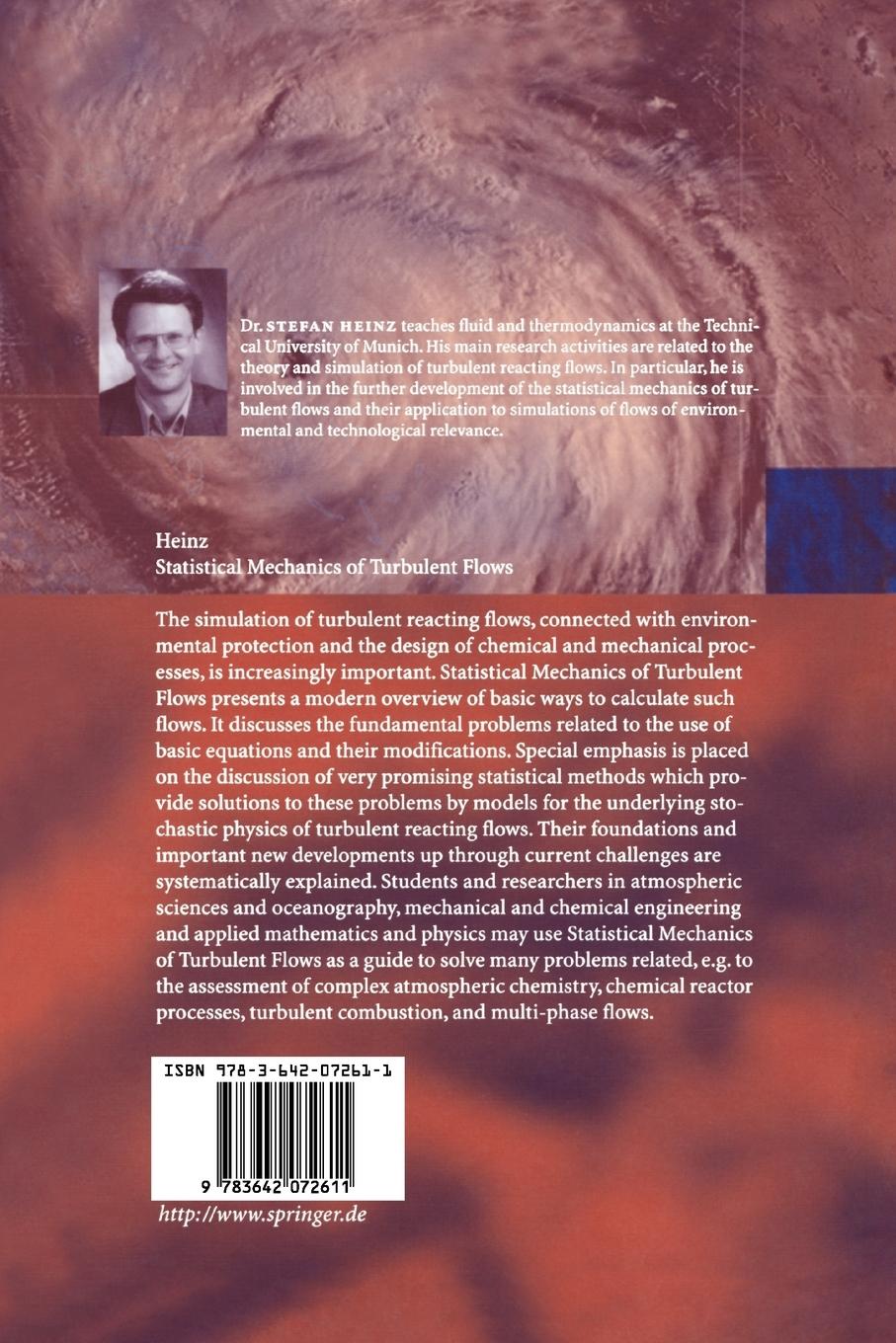 Rückseitencover Statistical Mechanics of Turbulent Flows