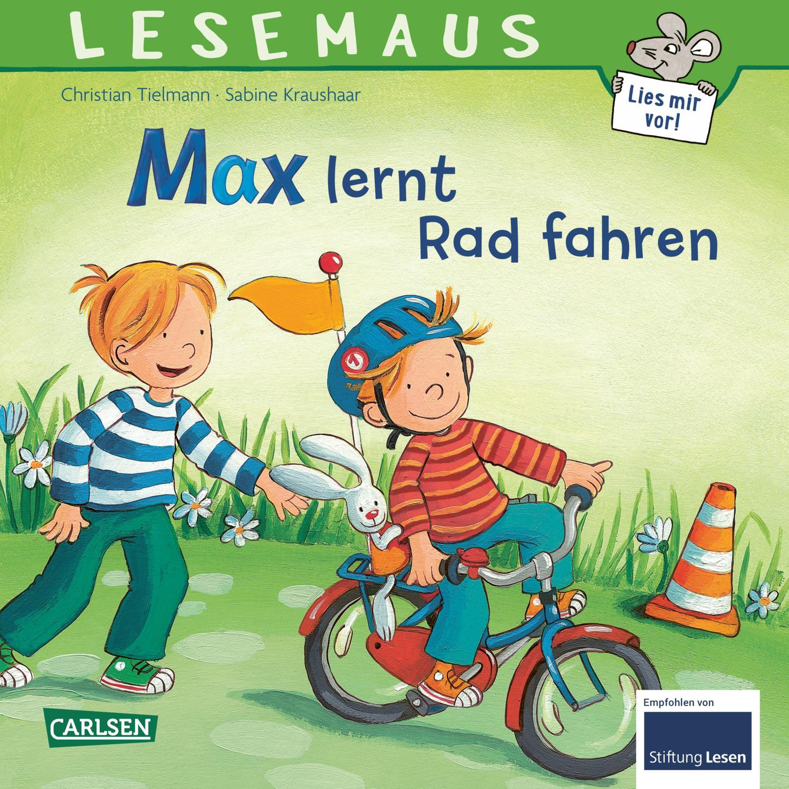 Vorderes Coverbild Max lernt Rad fahren