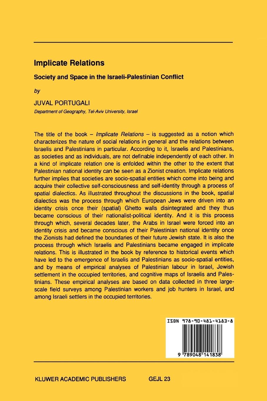Rückseitencover Implicate Relations