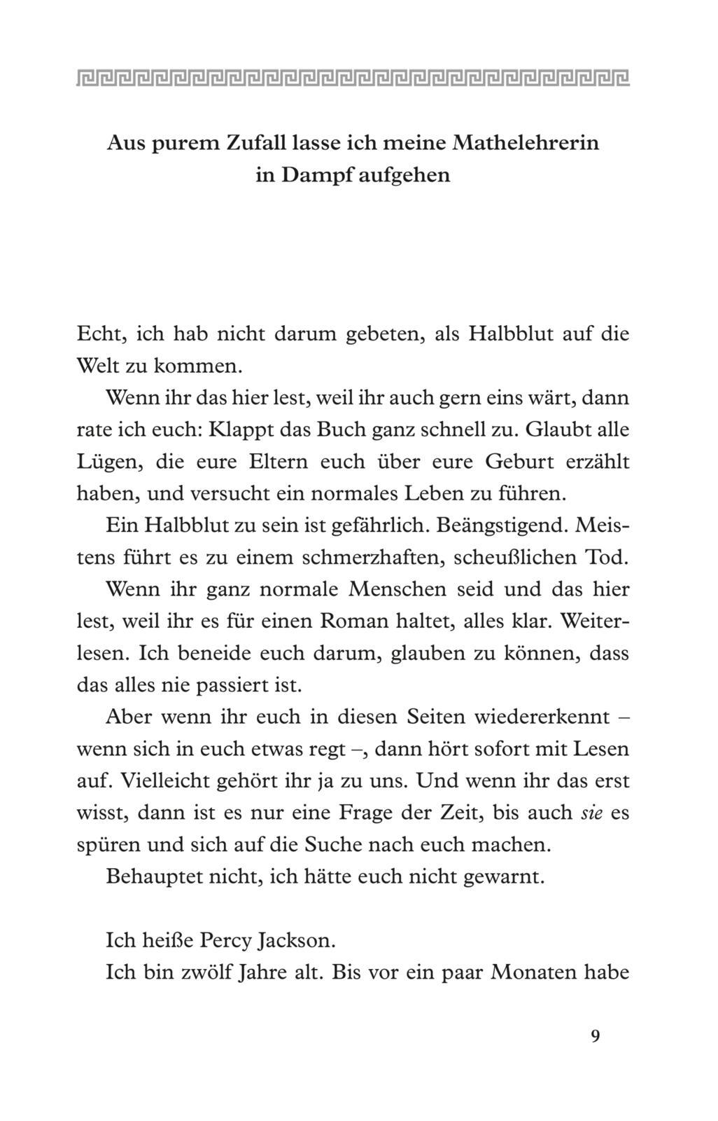 Beispielinhalt (Bild) Percy Jackson 01. Diebe im Olymp