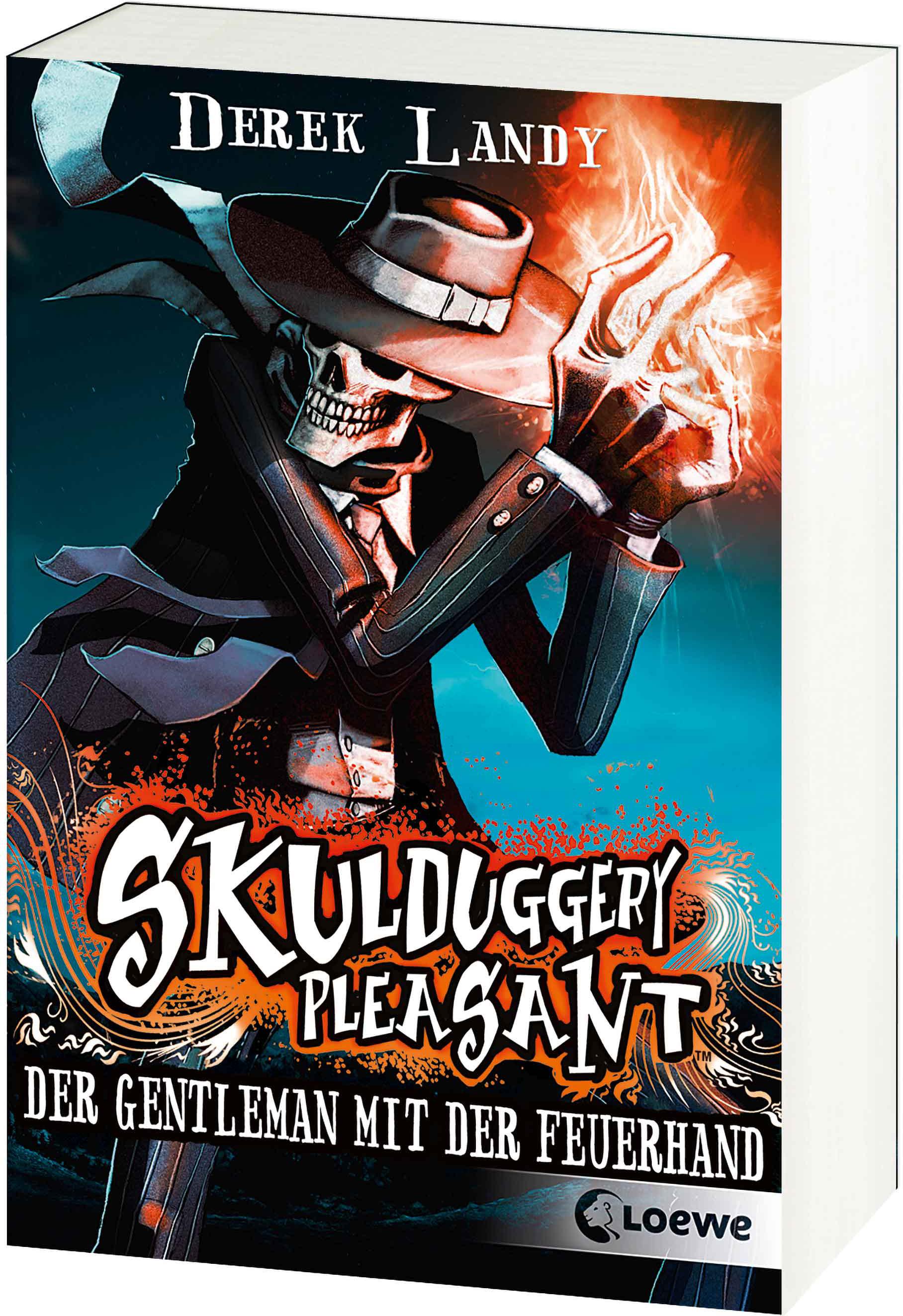 Vorderes Coverbild Skulduggery Pleasant 01. Der Gentleman mit der Feuerhand