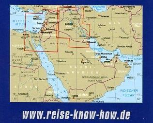 Beispielinhalt (Bild) Reise Know-How Landkarte Naher Osten  (1:1.200.000)