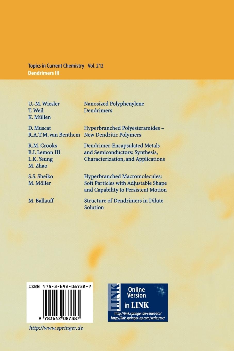 Rückseitencover Dendrimers III