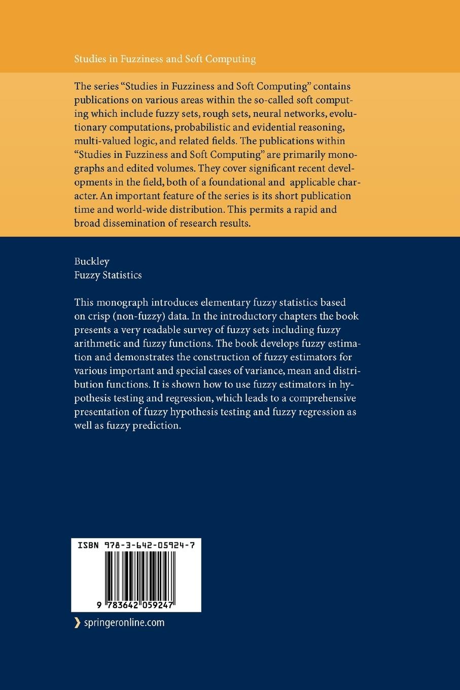 Rückseitencover Fuzzy Statistics