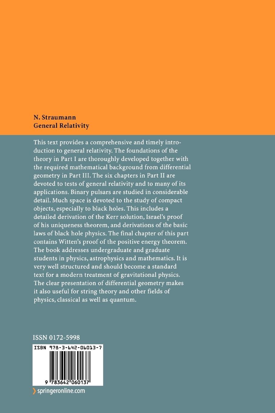 Rückseitencover General Relativity