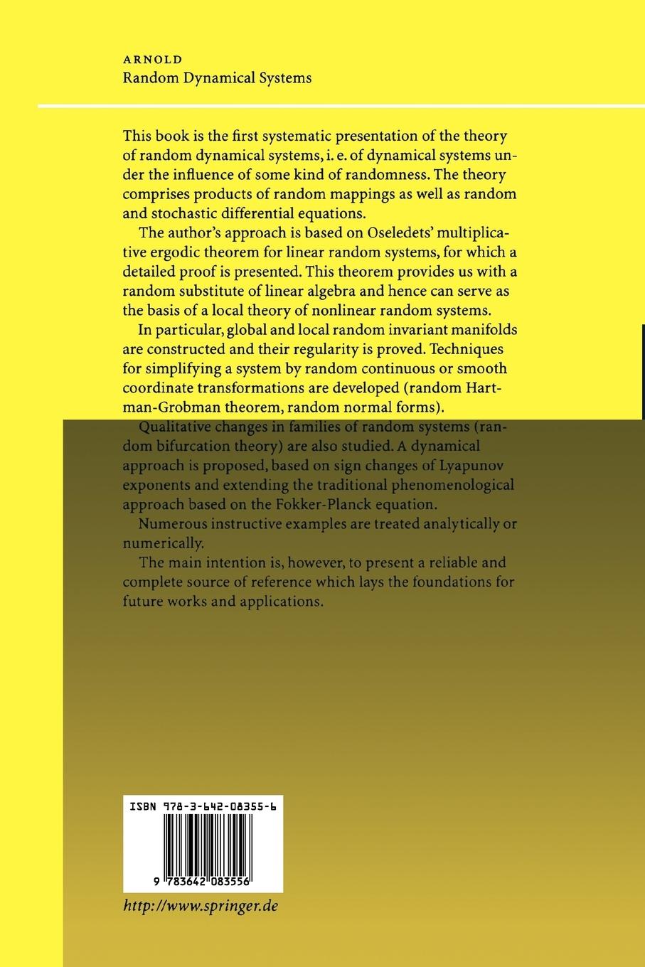 Rückseitencover Random Dynamical Systems