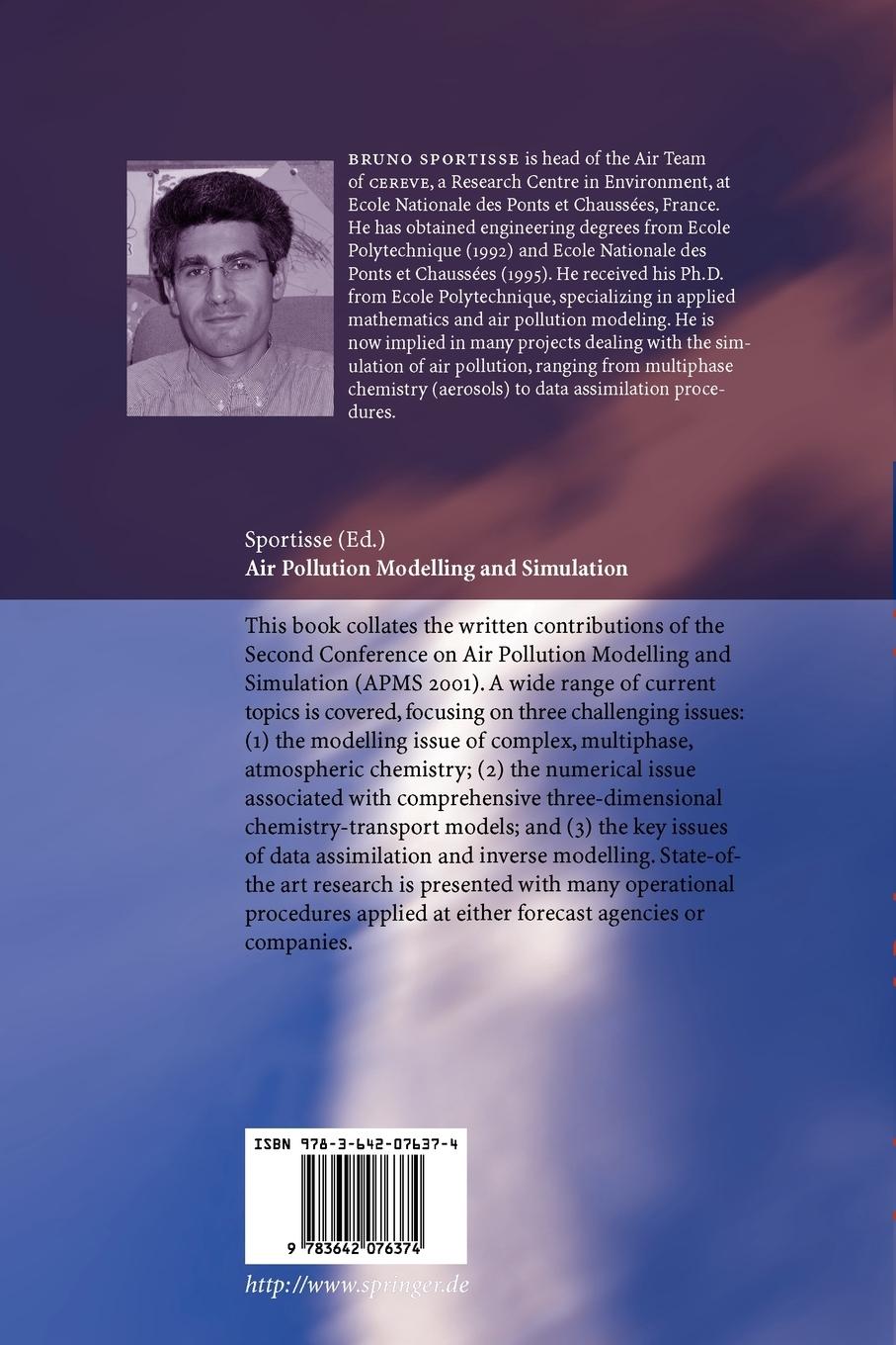 Rückseitencover Air Pollution Modelling and Simulation