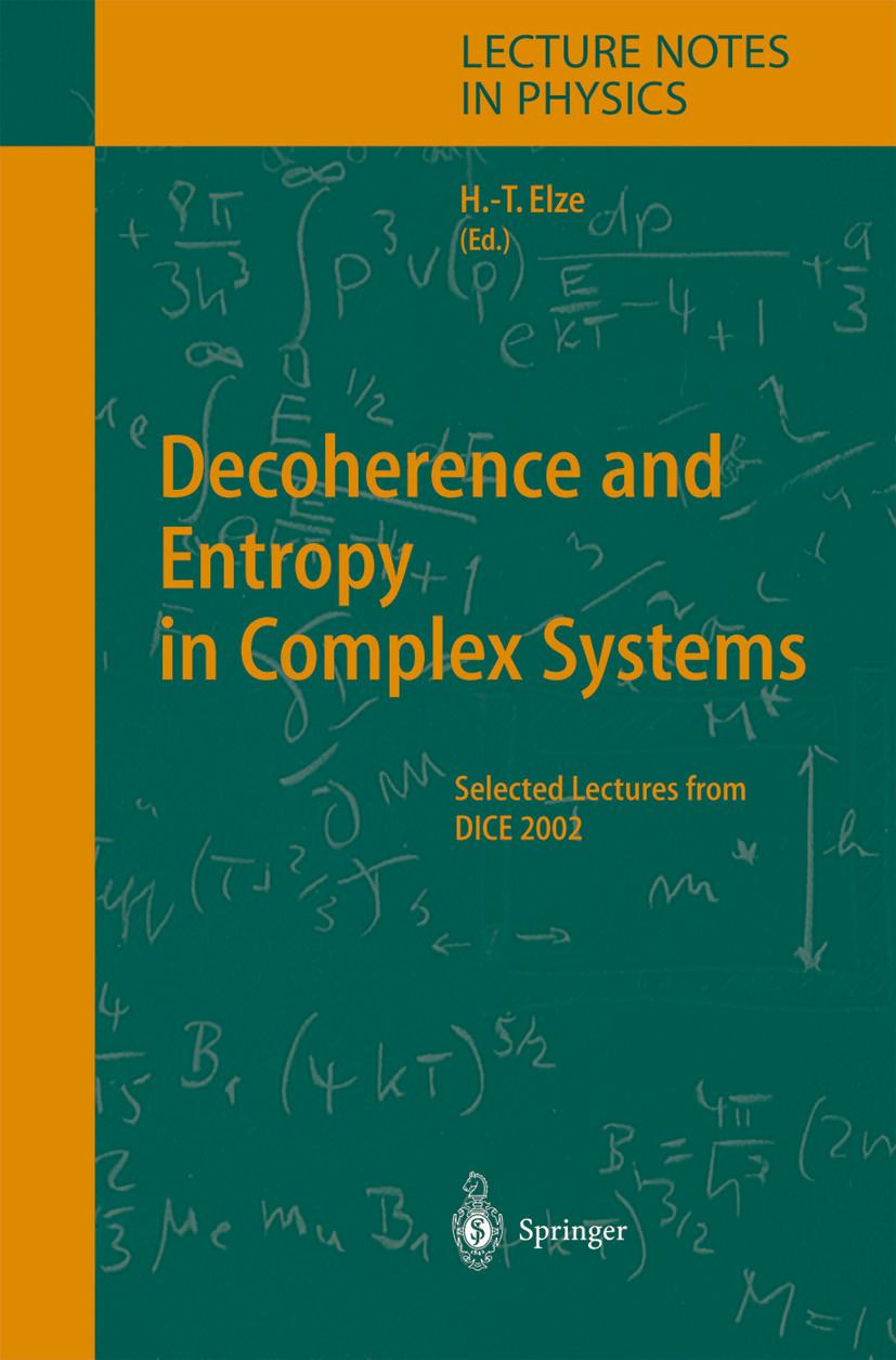 Vorderes Coverbild Decoherence and Entropy in Complex Systems