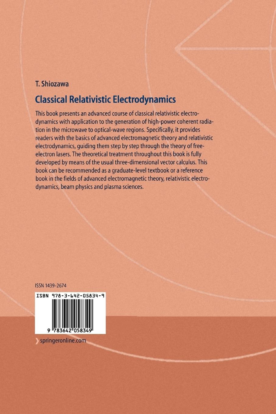 Rückseitencover Classical Relativistic Electrodynamics