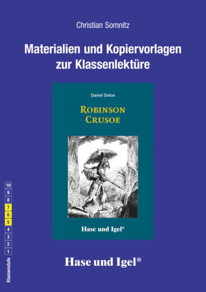 Vorderes Coverbild Robinson Crusoe. Begleitmaterial