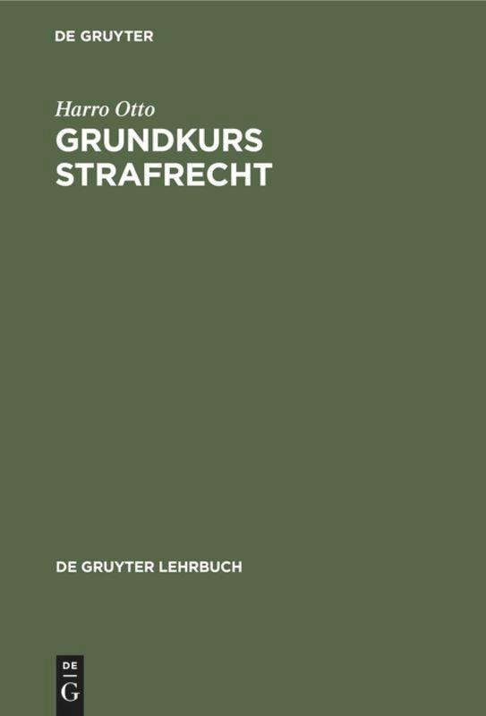 Vorderes Coverbild Grundkurs Strafrecht