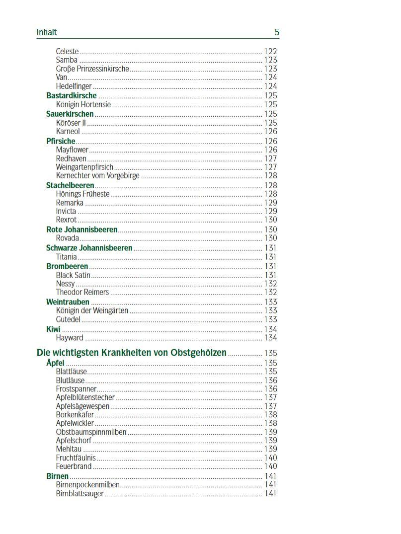 Beispielinhalt (Bild) Spalierobst
