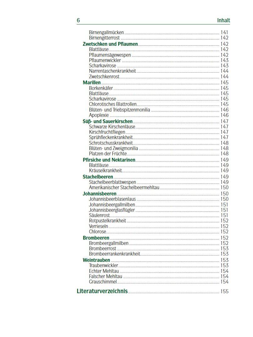 Beispielinhalt (Bild) Spalierobst