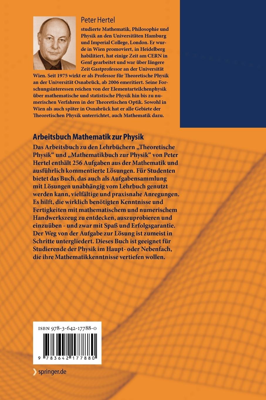 Rückseitencover Arbeitsbuch Mathematik zur Physik