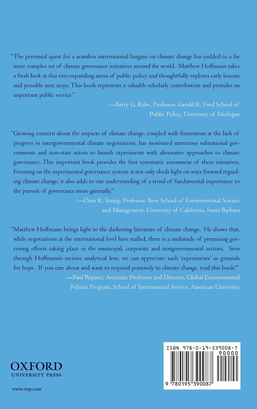 Rückseitencover Climate Governance at the Crossroads