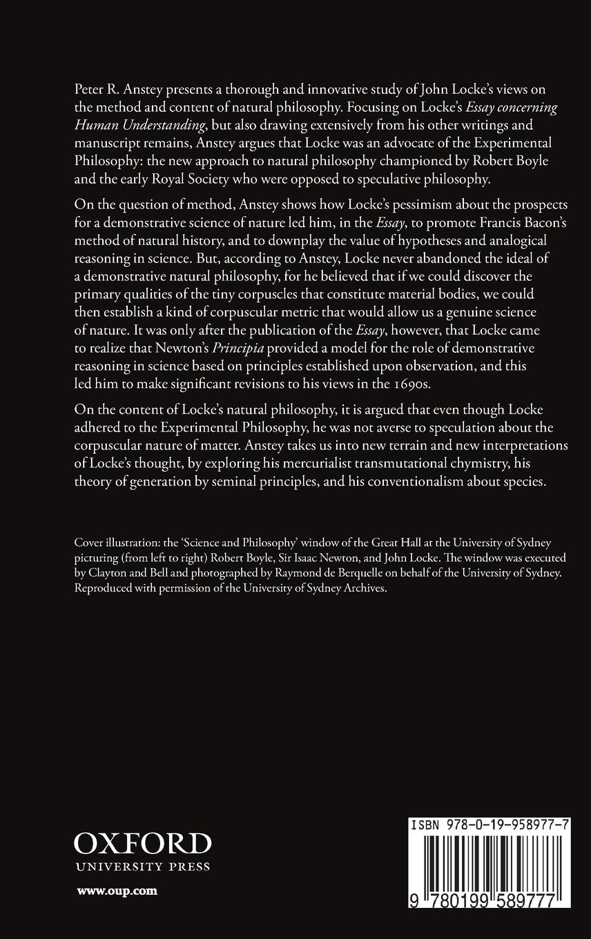 Rückseitencover John Locke and Natural Philosophy