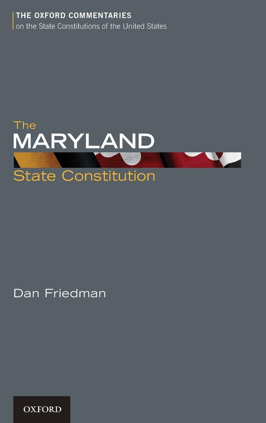 Vorderes Coverbild The Maryland State Constitution