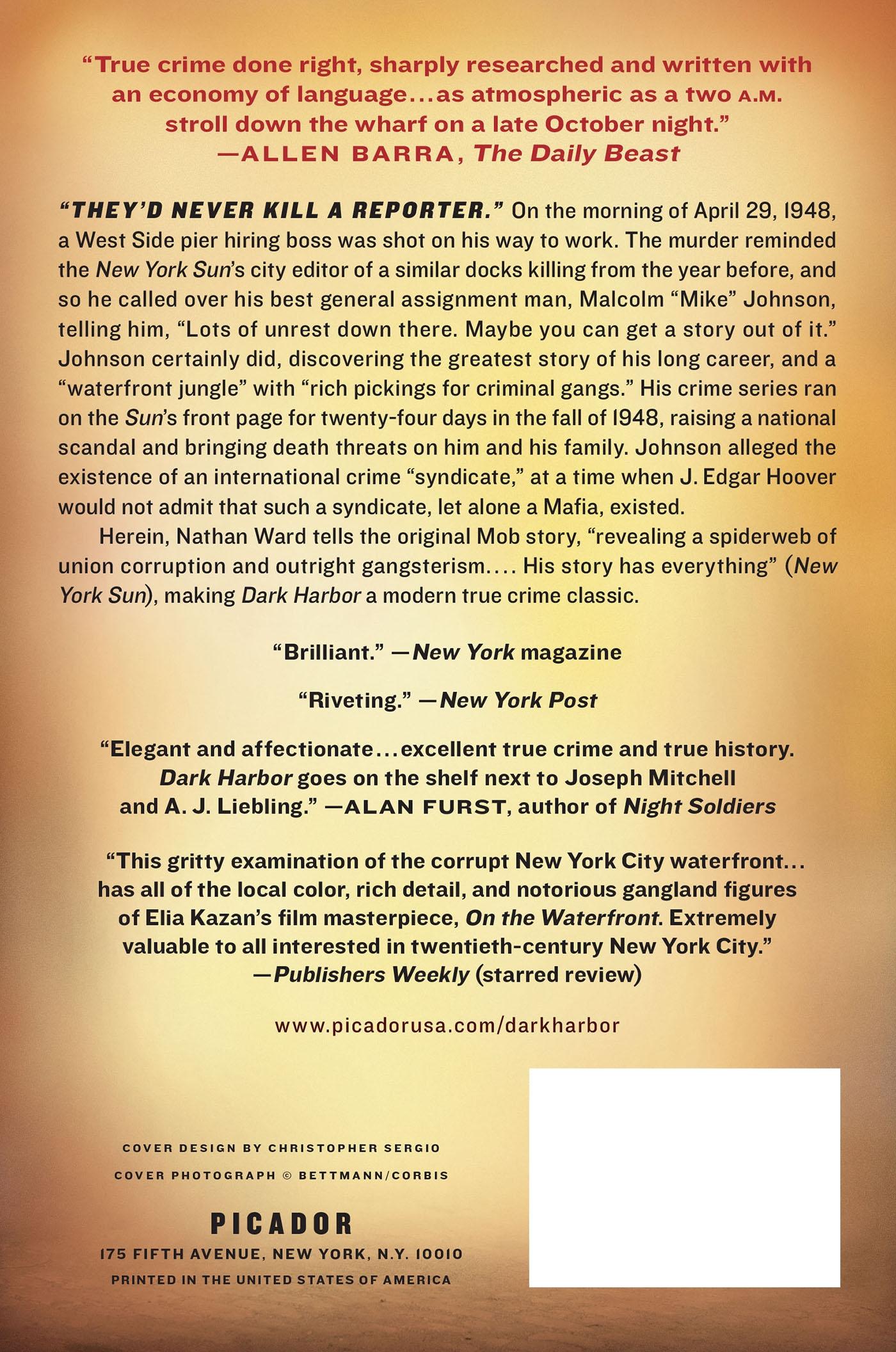 Rückseitencover Dark Harbor