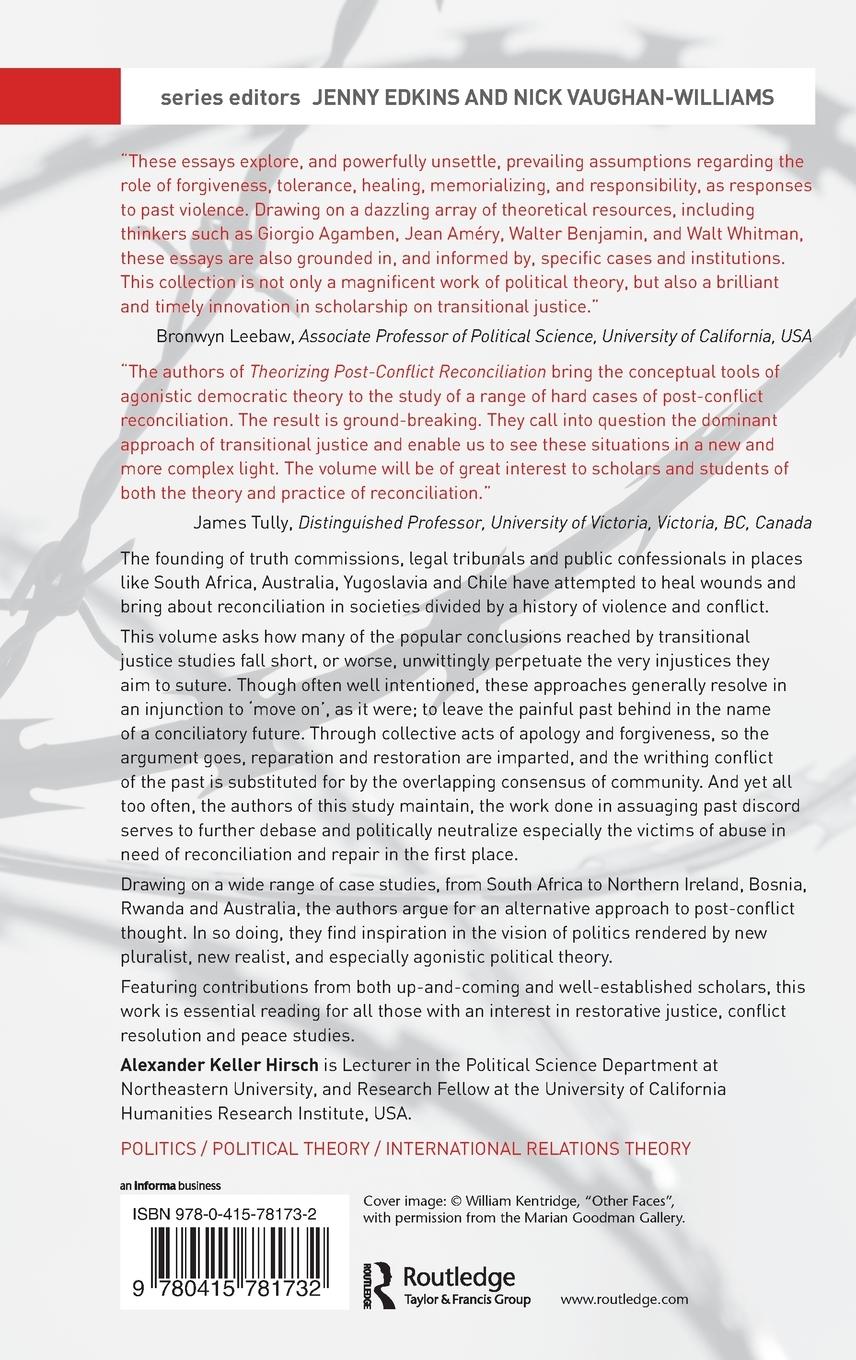 Rückseitencover Theorizing Post-Conflict Reconciliation