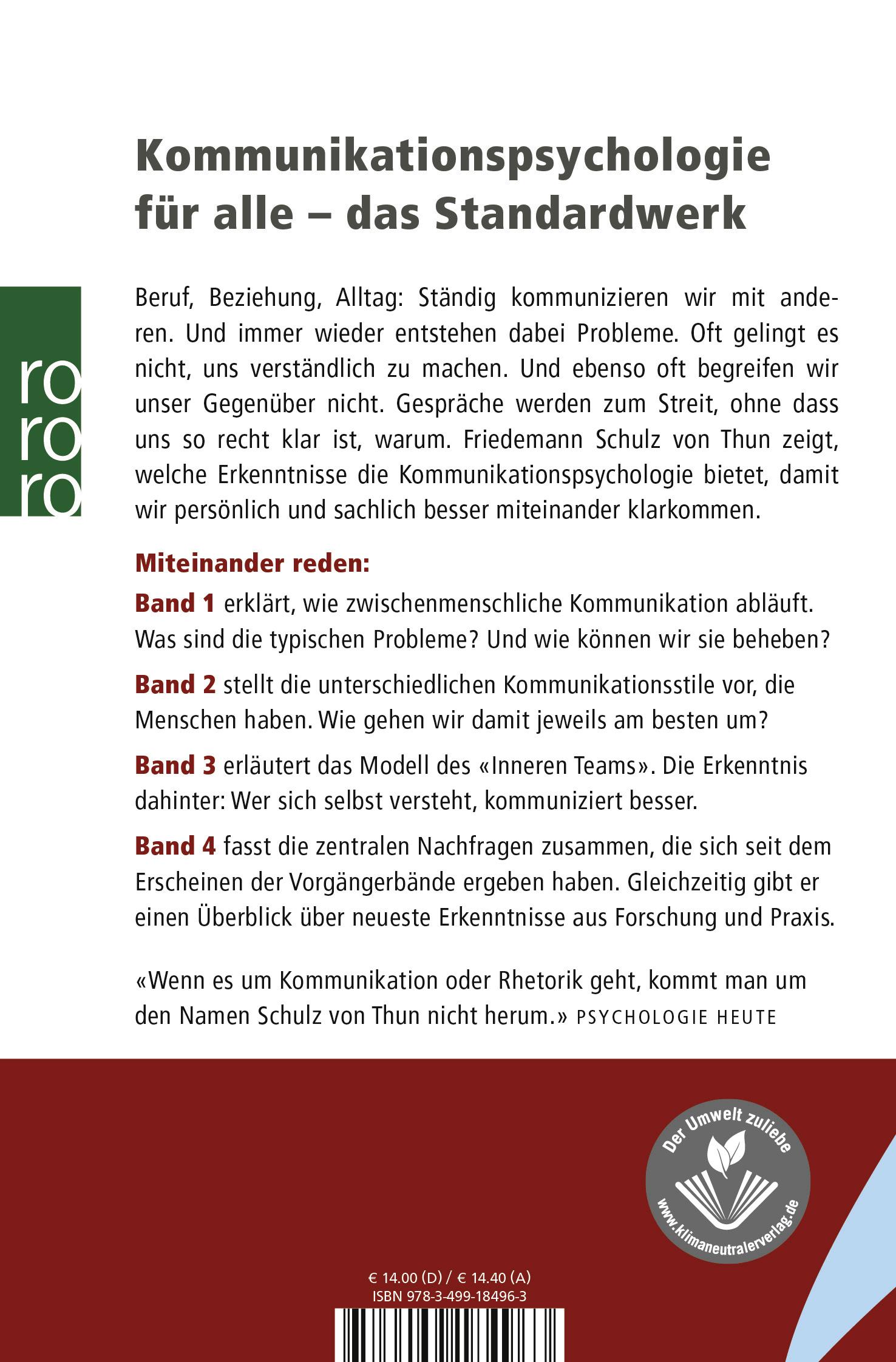 Rückseitencover Miteinander reden 2